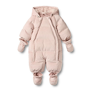 Комбинезон дутый Wheat "Baby Nallo Rose Powder", розовое облако